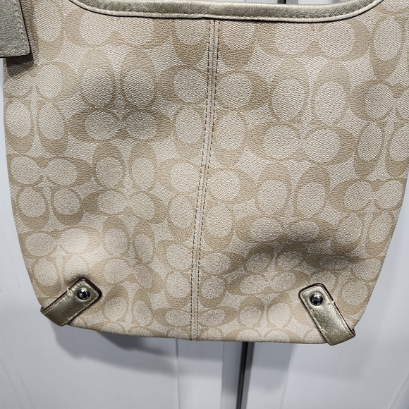 Coach Vintage Shoulder Bag, and wallet Signature, Beige, M1073-F15704 - Picture 12 of 16